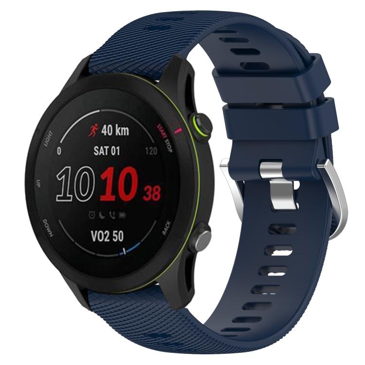 

For GarminActive S 18mm Solid Color Silicone Watch Band For GarminActive S синій