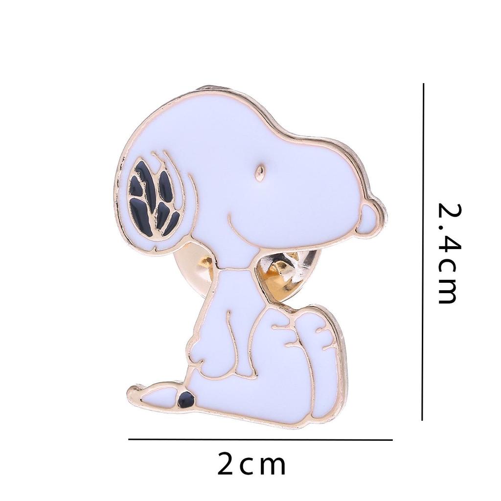 Snoopy Cartoon Enamel Pin Brooch - Cute Japanese Animal Accessories