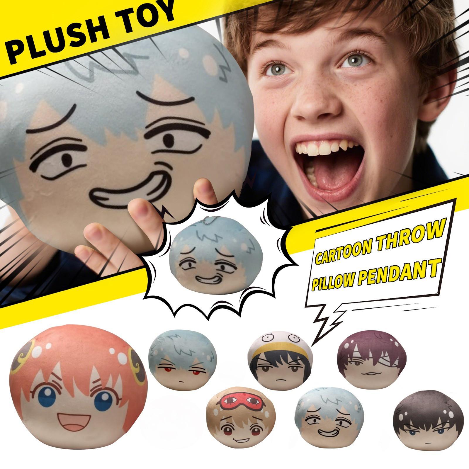 

Plush Toy Cartoon Cute Pillow Cushion Sleeping Doll One Size білий