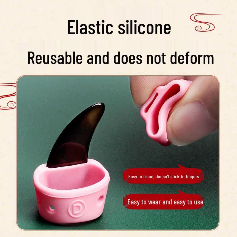 Guzheng Fingernail Covers - No Glue Needed, Suitable for Adults & Children, Ideal for Beginners & Professionals.