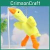 Chaveiro de Pelúcia Fofa Adorável de Ganso Branco Brinquedo Macio Pingente de Mochila Acessório
