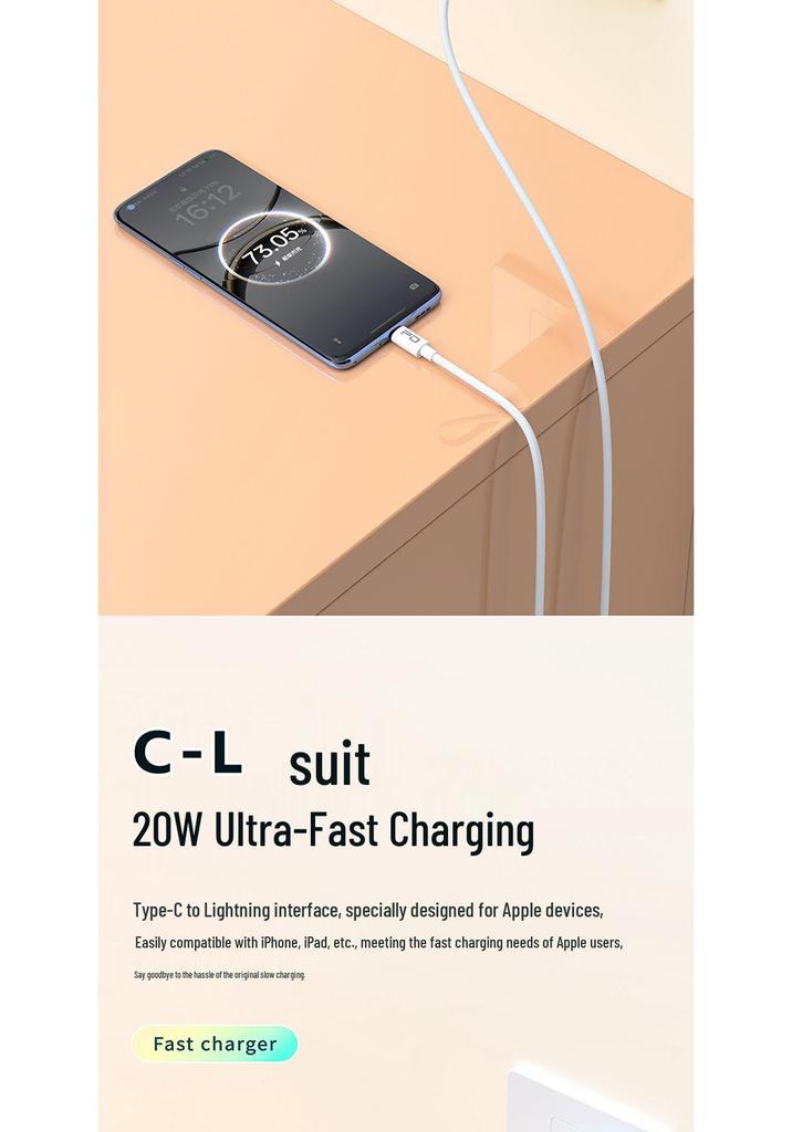 PD30W Ultra-Fast Charger Set for Apple & Huawei Devices