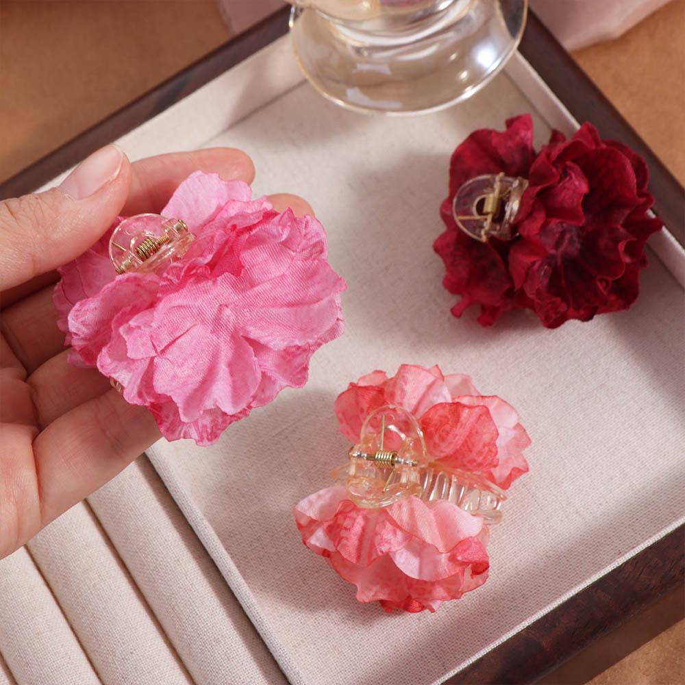 Cloth Flower Hair Claw Korean Style Hair Crab Clip French Children Hair Catches Children