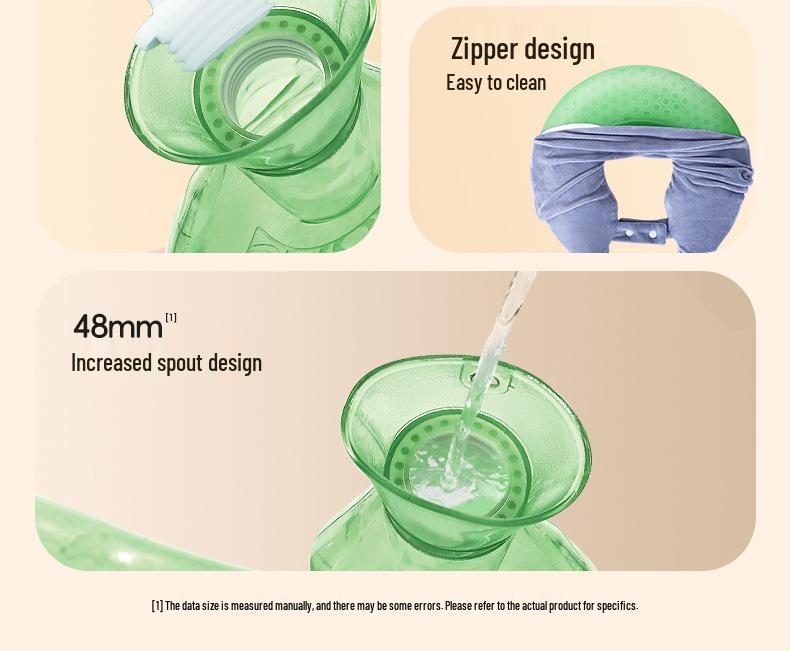 Cervical Spine Hot Water Bag Set: Neck & Shoulder Compress with U-Shaped Pillow and Scarf