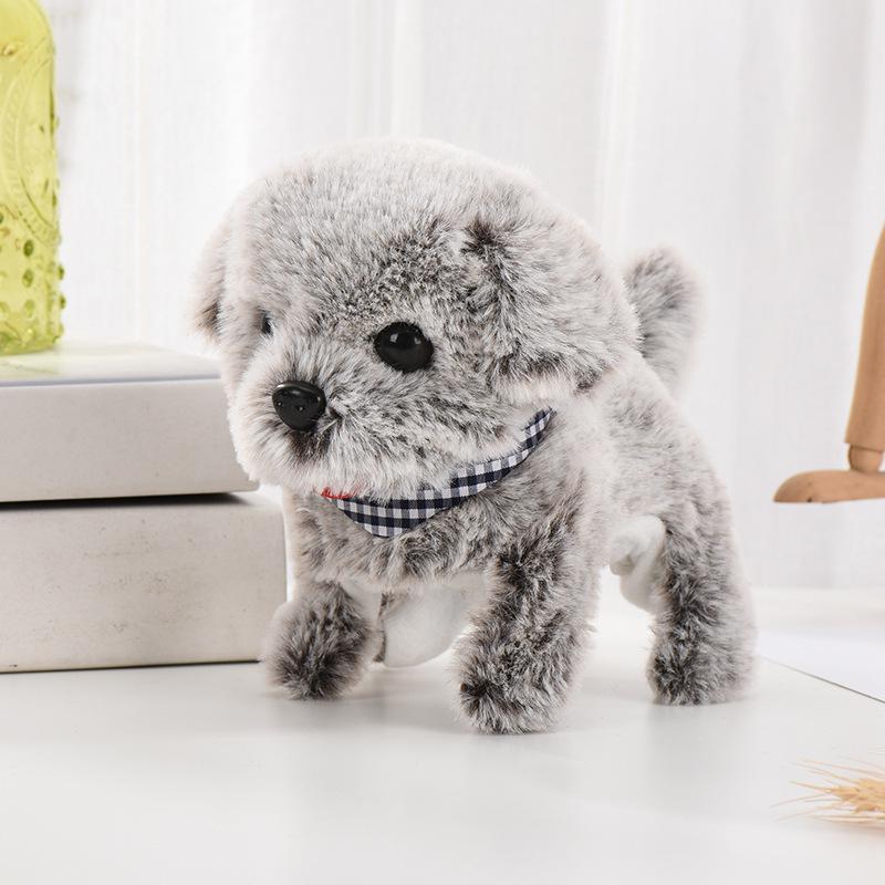 Interactive Walking Barking Plush Puppy Toy for Early Education