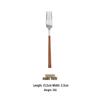 DX Stainless Steel Dinner Fork with Wood Handle Look