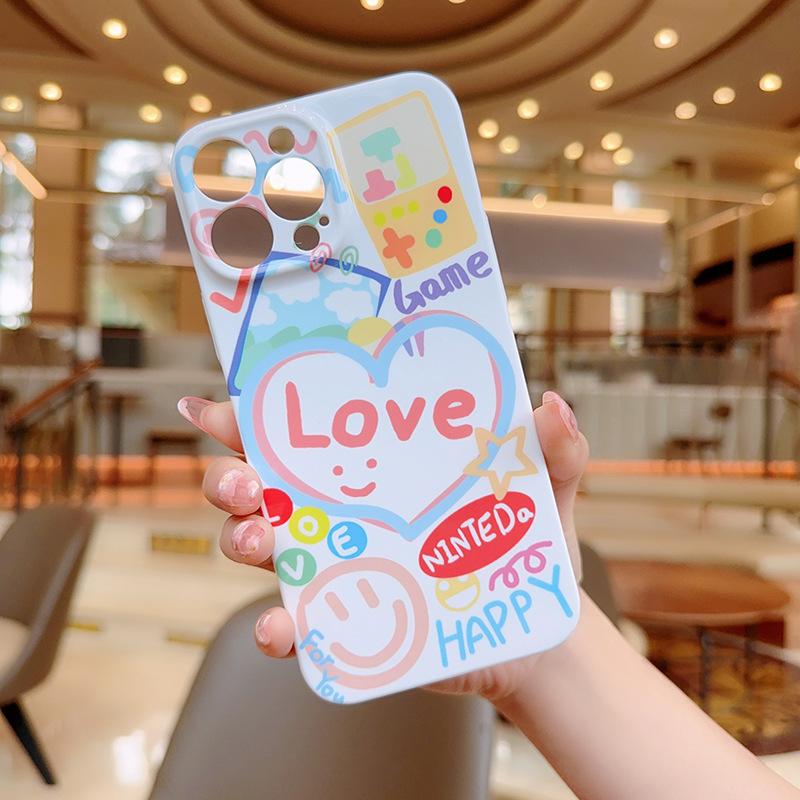 Simple All-inclusive Love for Apple Mobile Phone Protective Case for IPhone14promax for Apple Mobile Phone Case