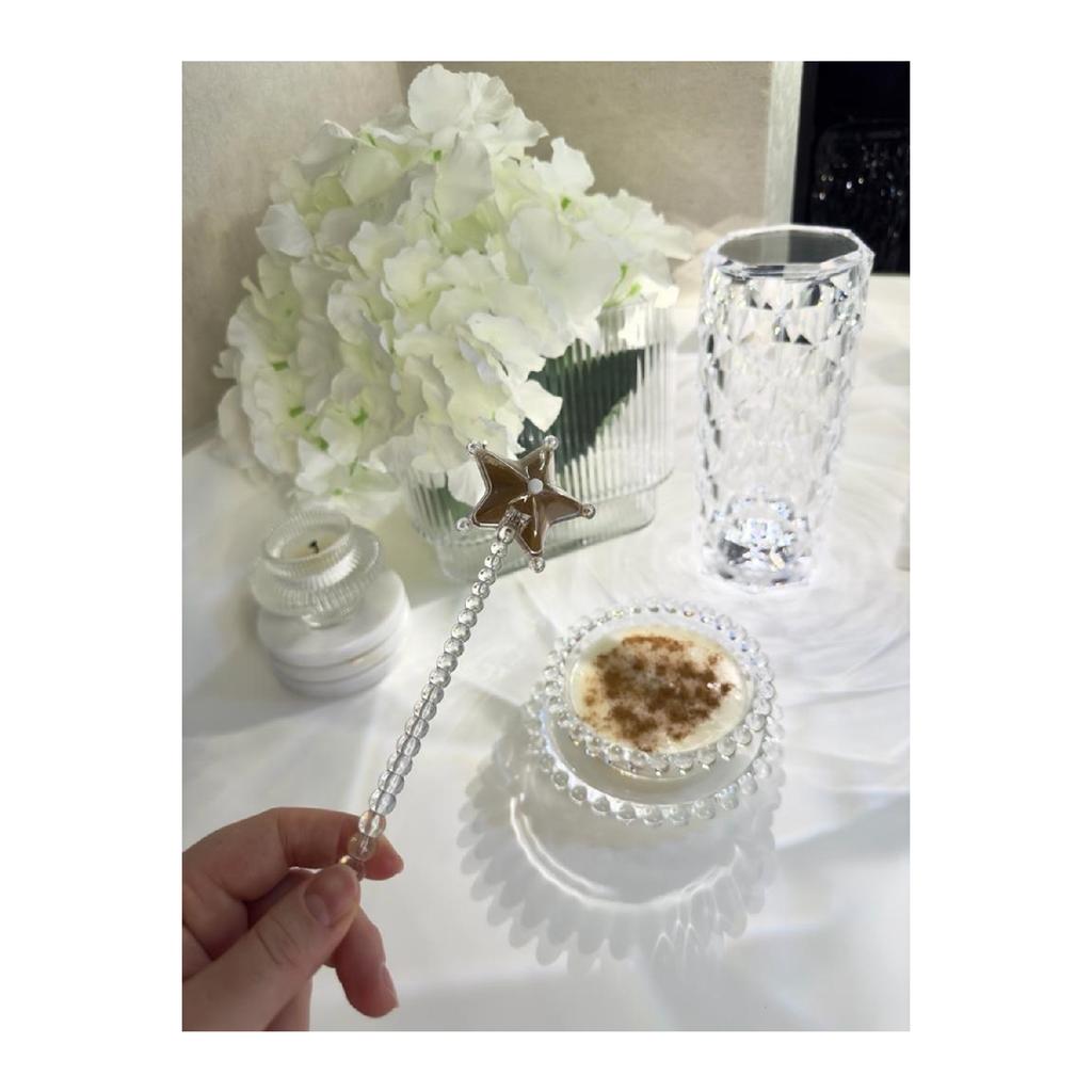 6 Pieces Bead Detailed Star Shaped Magic Salt Shaker Black Pepper Shaker Spice Shaker Wand Salt Shaker Not Glass