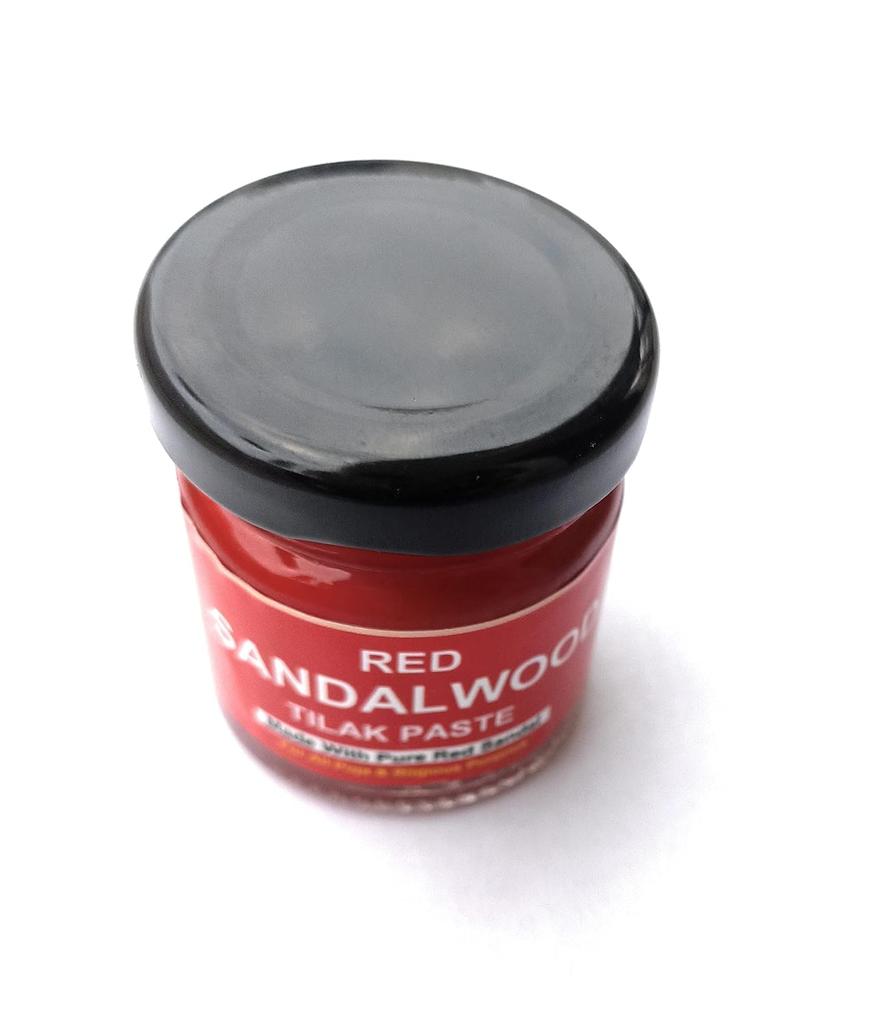 Red Sandalwood Paste Tilak (Lal Chandan) Made with Real and Rare Red Sandal with Spiritual Matra