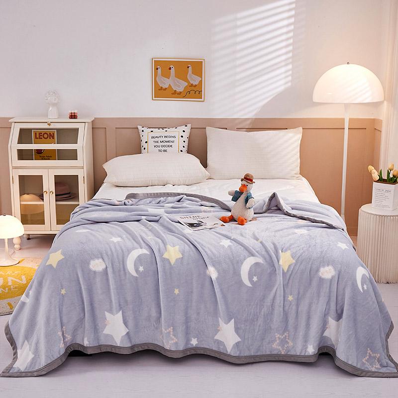 Cartoon Astronaut Blanket Space Rocket Planet Throw Blanket Gift for Girl Boys Super Warm Soft Plush Lightweight Flannel Blanket