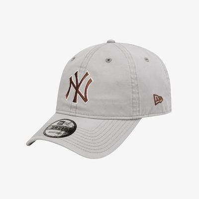 New Era Czapka z daszkiem Basic Outline Unstructured New York Yankees Szary Delfin 1521677