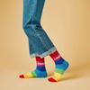 GGRN Women's Fashion Socks_W-L-235 Rainbow Crush