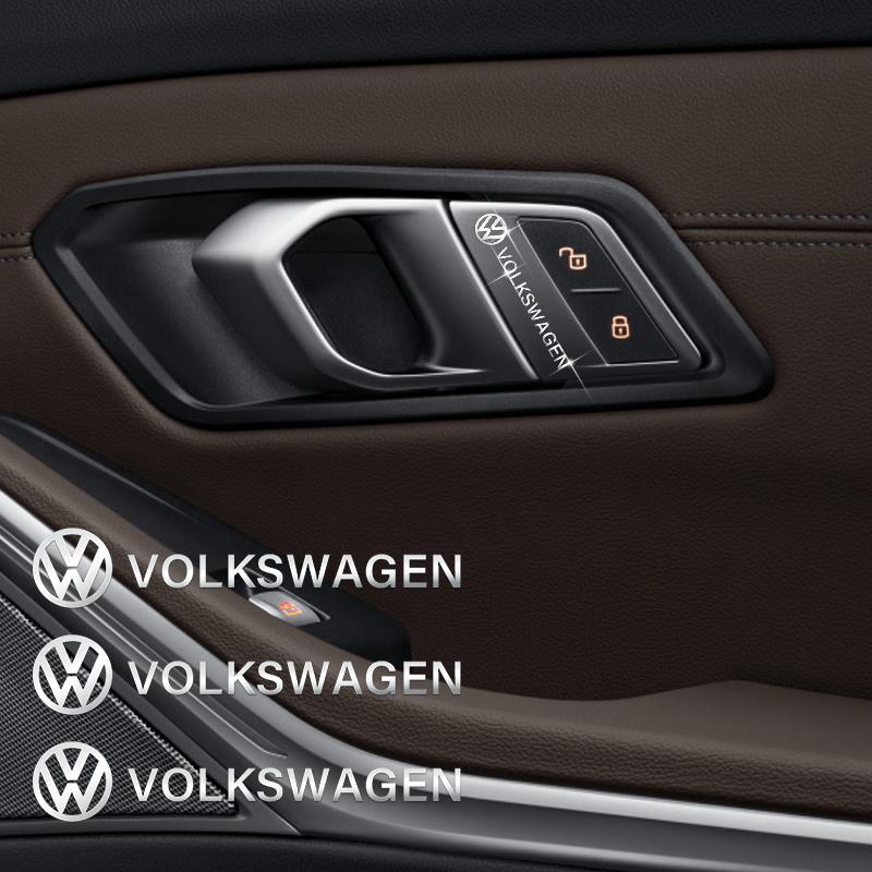 Car Styling 3D Alloy Metal Motorcycle Audio Decorative Stickers Silver For VW Touran Beetle Golf Passat Jetta Polo Bora Lavida