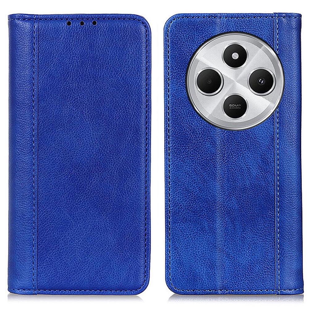For Xiaomi Poco C75 4G/Redmi 14R 5G/14C 4G Stand Case Split Leather Litchi Texture Wallet Phone Cover