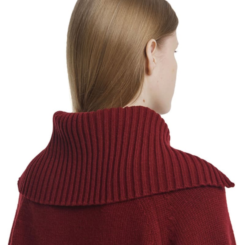 Trunk Project Knit Collar_Burgundy