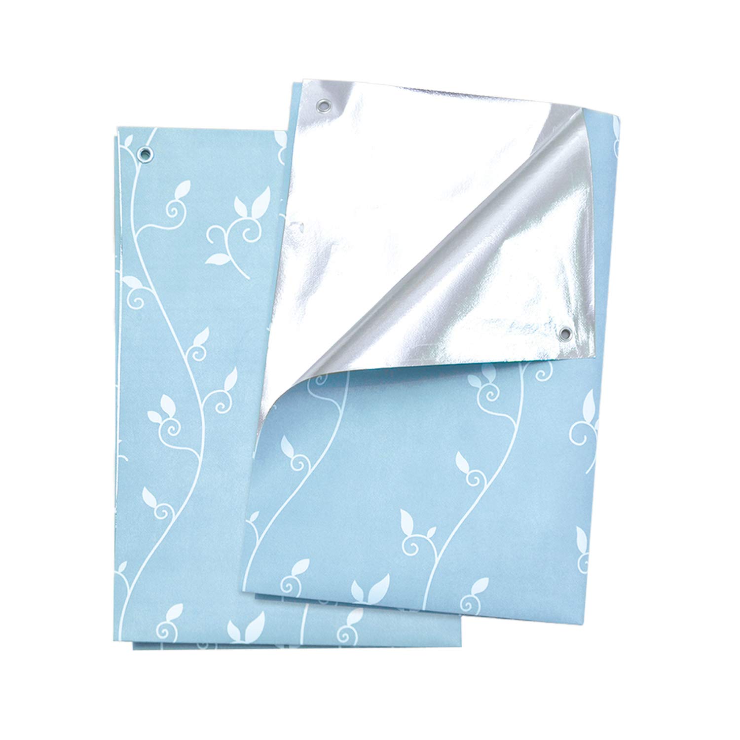 

Light Blocking Window Blue with Leaf Blackout Curtain Blackout Window 100% Curtains, 2-Panel, Pattern, Aluminum, Sheet, Rail, Insulation, Sheet, синий