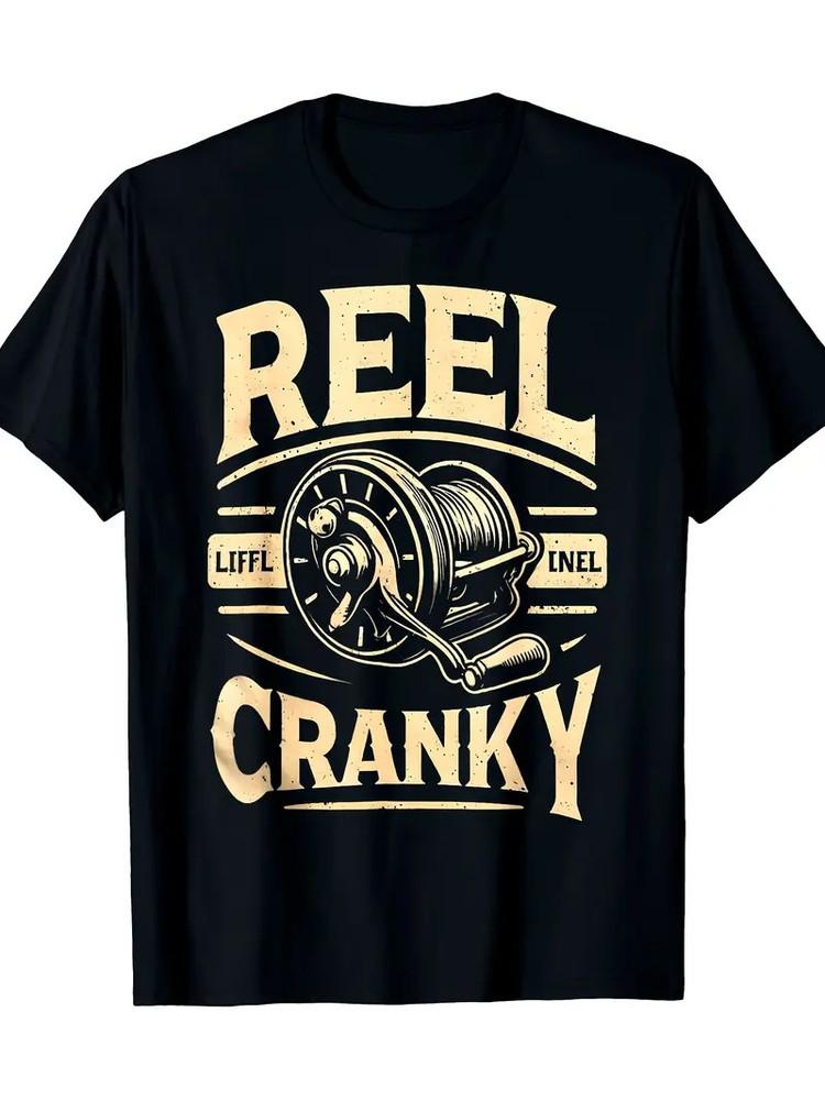 

Outdoor Men039;s Clothing Funny and Wacky Fishing Reel Word Game T-shirt Humorous Unisex T-Shirt XL