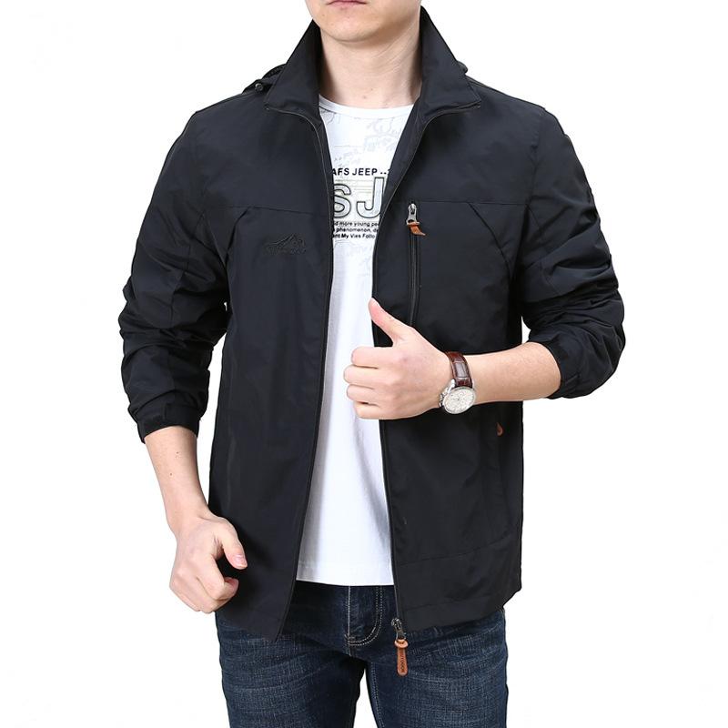 Men's Outdoor Jacket Sports Jacket Jacket Men's Spring and Autumn Loose Men's Windbreaker Large Size Top
