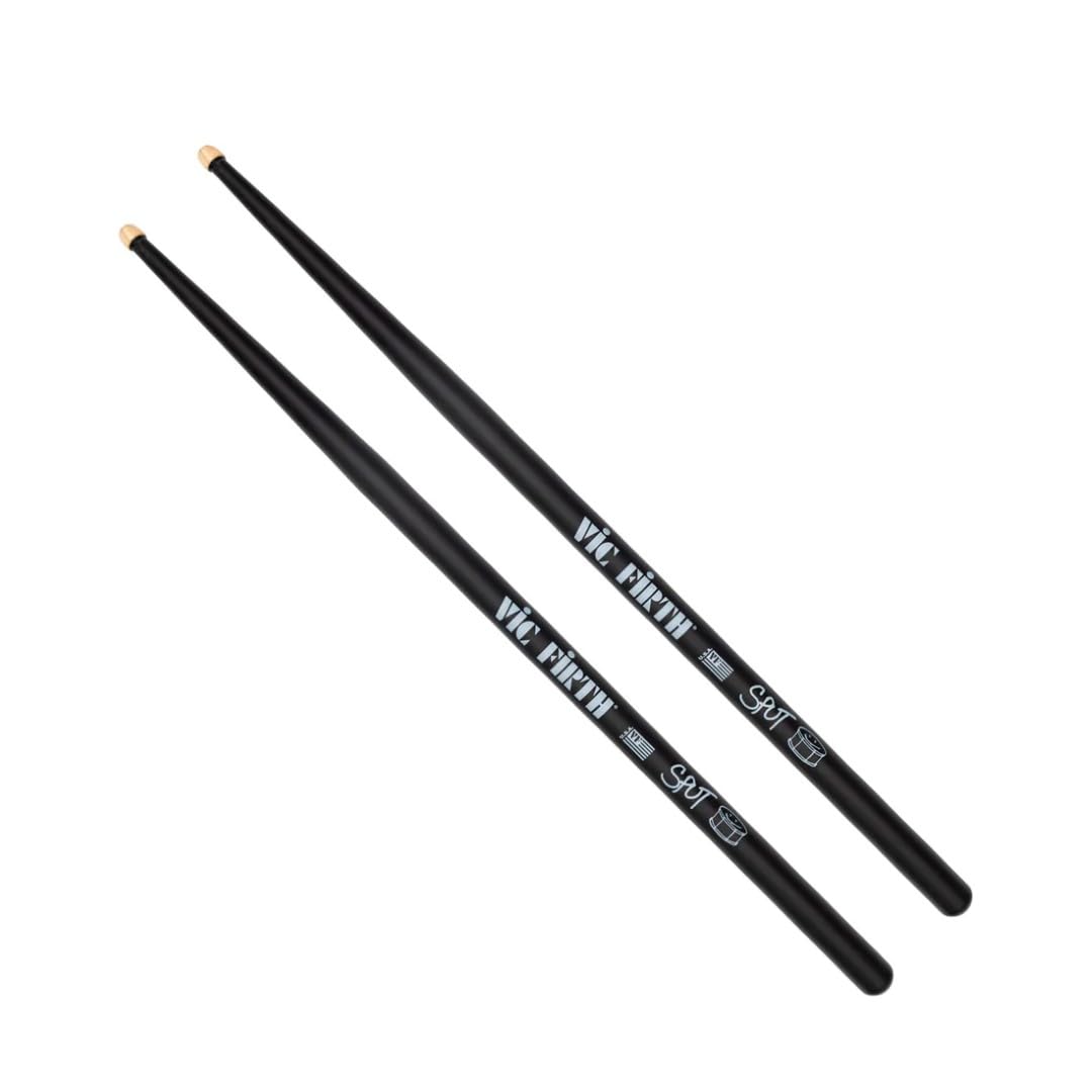 

VIC FIRTH Signature Series Robert Sput Searight Drumsticks, 15.0x406mm, Round Barrel, Hickory, Black (VIC-SPUT)