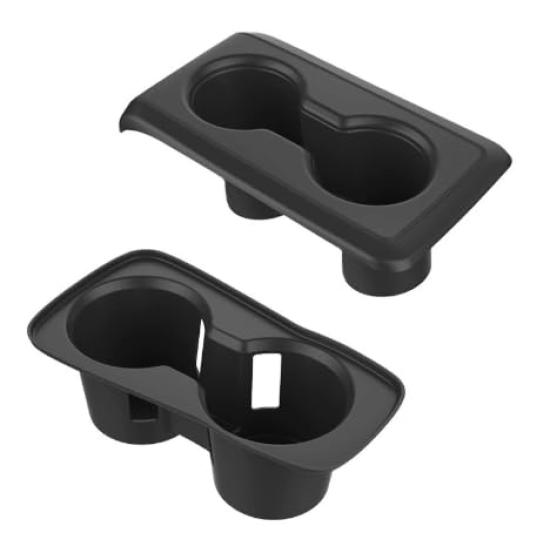 Center Console Rear Seat Cup Holder Ring Cover for Honda Civic Type R FL5 and Interior Scratch Protection (2021.9 later) - Non-Slip (2-Pack)