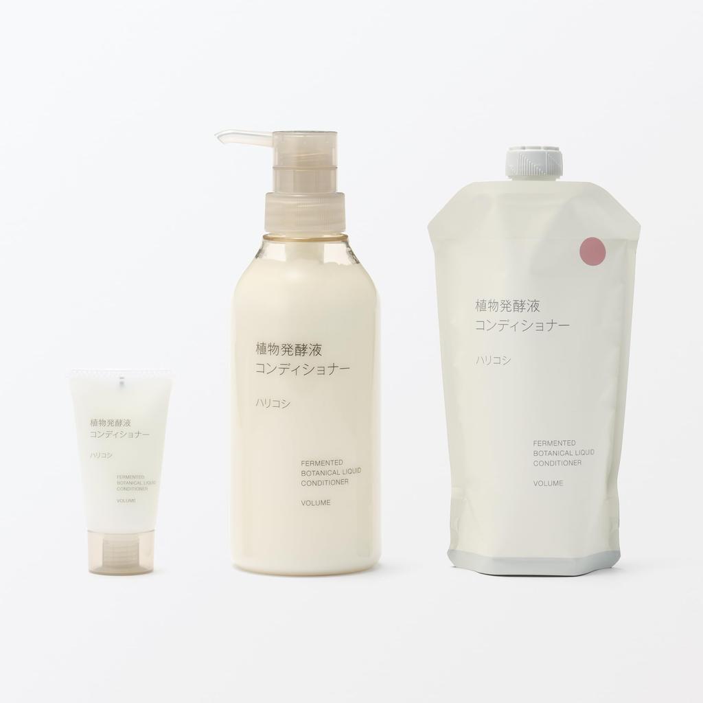 MUJI Plant Fermented 84465680 Conditioner, Firmness, 400g,