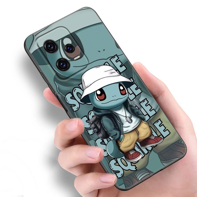 

Милый черный силиконовый чехол для телефона P-Pikachu для Xiaomi Redmi Note 9 10 11 11S 11T 12 13 Pro 5G Plus 9S 10S 12S Redmi Note13 ProPlus