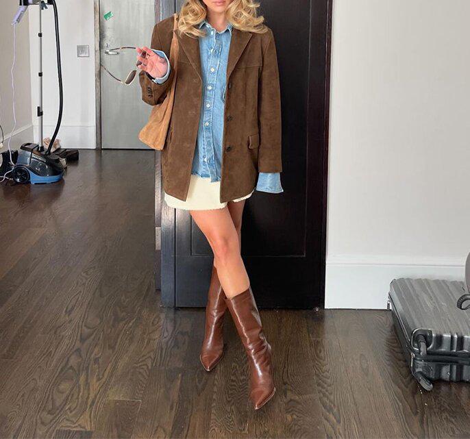 2024 Autumn Retro Lapel Long Sleeve Coat