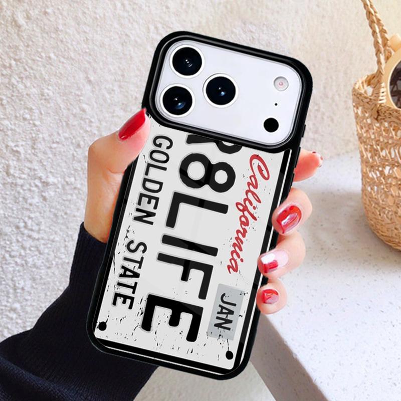 USA LICENSE NUMBER PLATES Phone Case For iPhone 17 Air 16 15 14 13 12 11 Pro Max Plus