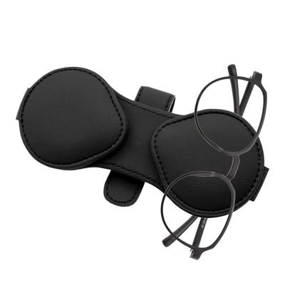 Sunglass Clip For Car Visor Car Glasses Case Magnetic Card Ticket Holder Auto Interior Organize Car Visor Sunglass Holder PU