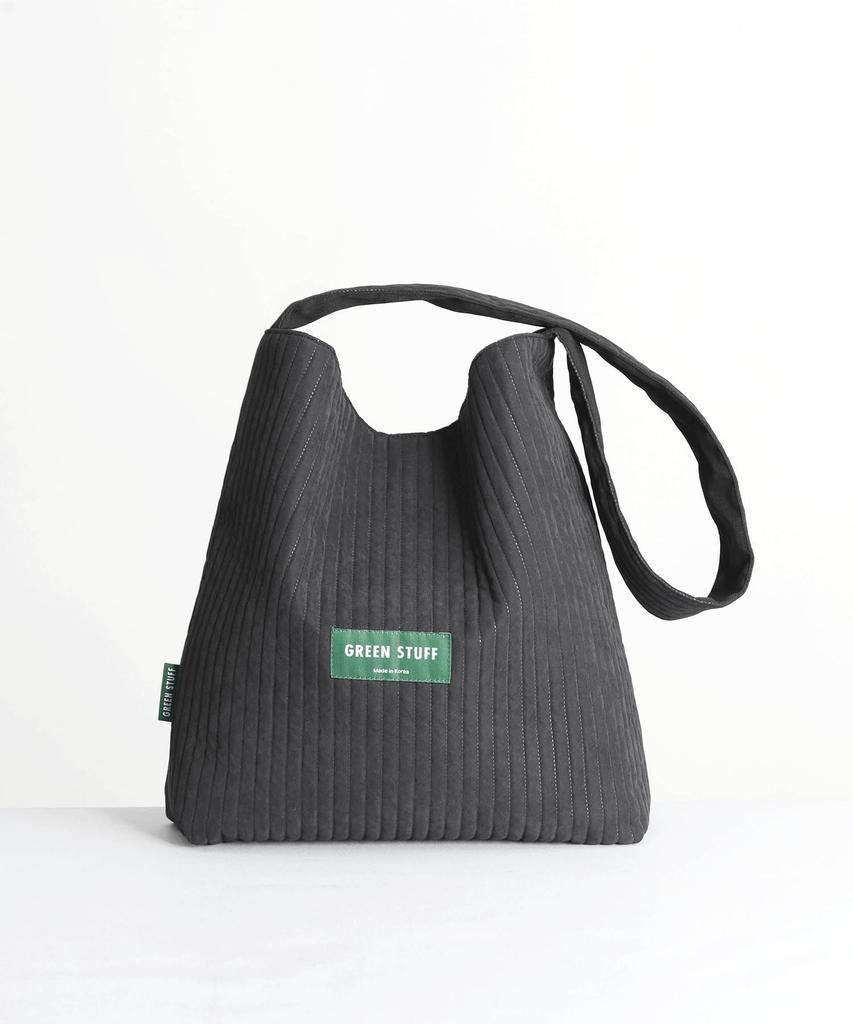 Green Stuff Simple Shopper Bag 62 Soft Quilted - Black