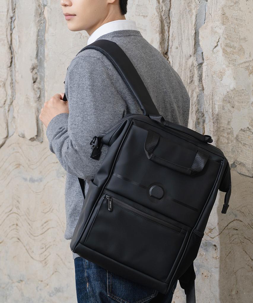 Delsey Turen Soft Laptop Backpack Black