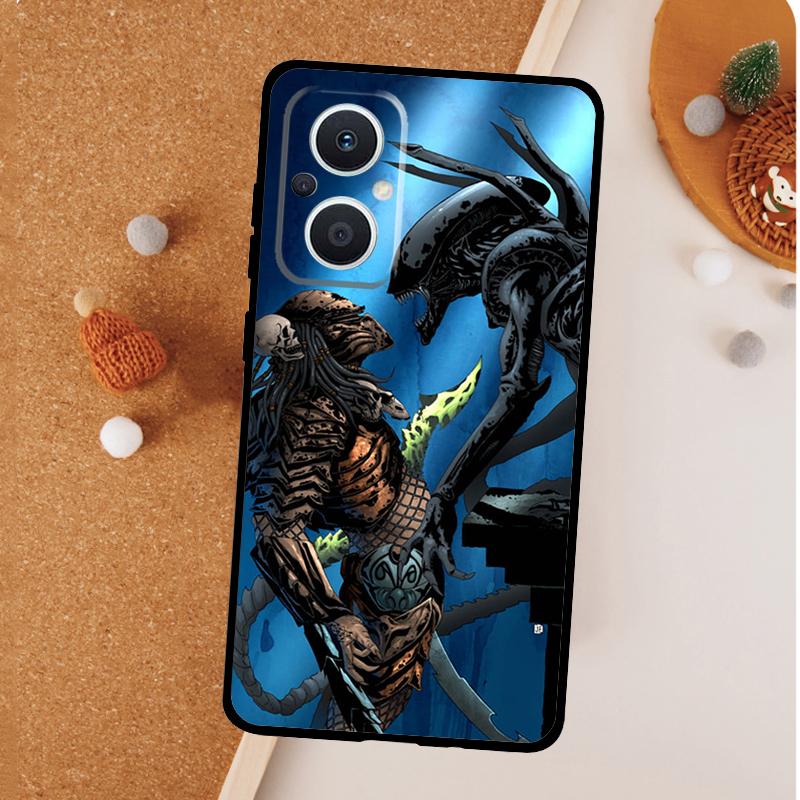 Alien Predator Case For OPPO Reno 13F 12F 11F 8T 7 8 10 11 12 13 Pro OPPO Find X8 Pro X6 X3 X5 Lite Cover