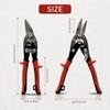 HOUSERAN All-Purpose Sheet Metal Scissors, CR-MO Metal Scissors, Heavy-Duty Metal Scissors for Cutting Metal, Demolition of Bulky Waste, Multipurpose