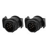 2 PCS 12V 13 To 7 Pin Trailer Adaptor Waterproof Trailer Sockets Converter Hitch Wiring Plug Adapter for Caravan Car