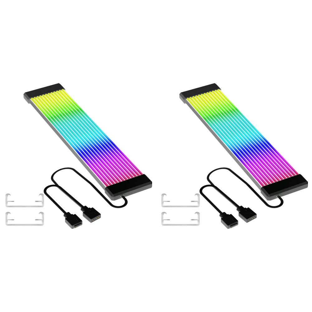 5V ARGB LED Light Strip 8/24PIN Motherboard Power Extension Cable Aura Sync Flexible for DIY Desktop Computer Lamp Strip Decor