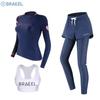 Womens UV Protection Long Sleeve Rash Guard Set With Pants Diving Snorkeling Surfing Swimming