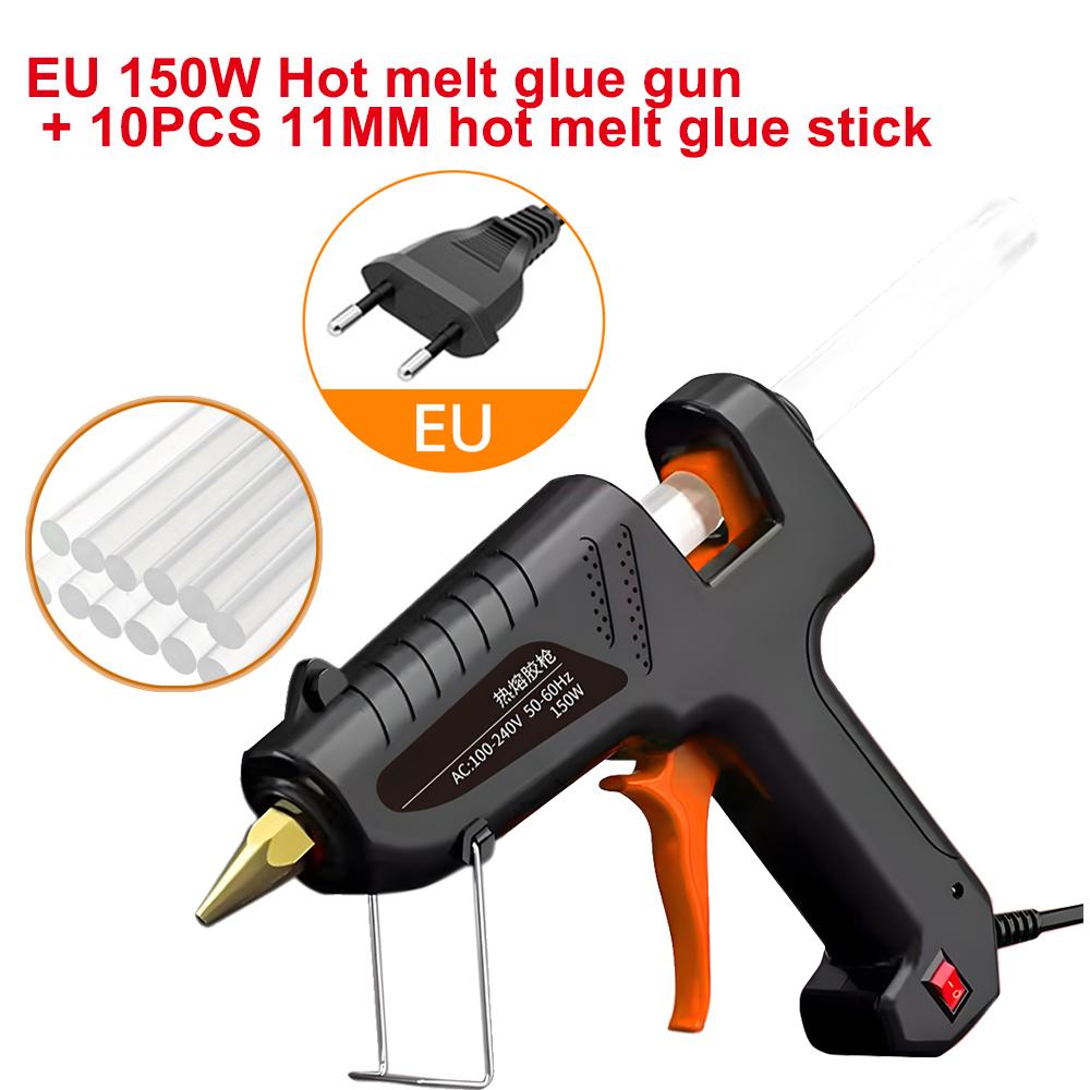 150W 100W Heißklebepistole 11mm Klebestifte Industriell DIY Elektrothermische Klebepistole Wärme Temperatur Elektrische Reparaturwerkzeuge