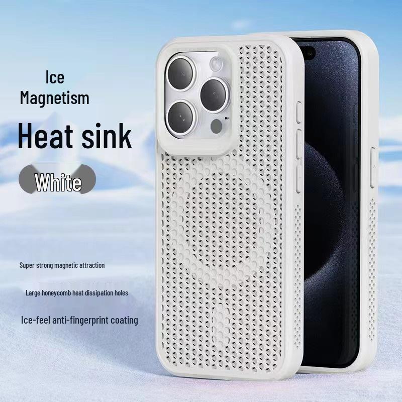 iPhone 17 Magnetic Honeycomb Heat Dissipation Anti-Drop Case, Compatible with 15 Pro Max, 14, 13