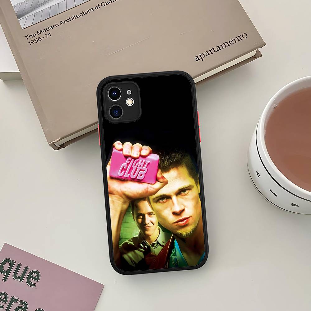 Classic Movie F-fight C-club Phone Case For IPhone 16 15 14 13 12 11 Pro Max 7 8 6 6s Plus Matte Cover