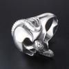 JMXD-Personalized Skull and Snake Ring Domineering Men's Rock Ring Titanium Steel Ring Punk Accessories