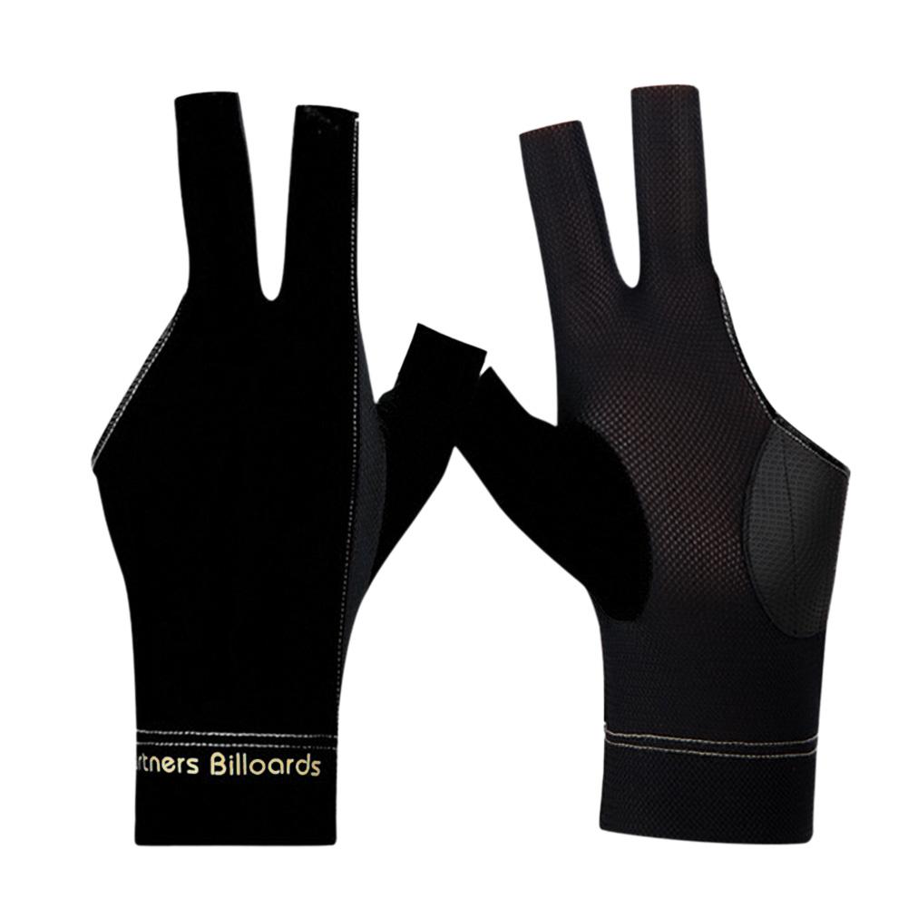 1pc Billiard Gloves Breathable Open Finger Snooker Billiards Gloves Antiskid Portable Lightweight Reusable Training Accessories