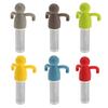Figure-Shaped Silicone Tea Infuser Flexible Heat-Resistant Tea Strainer for Loose Leaf Easy-Clean Filter for Home Office Novelty Tea Accessory