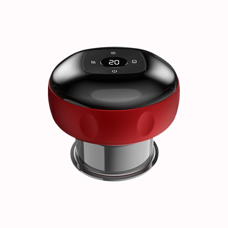 Elektrisches Schröpfgerät Tragbare Vakuum-Schabemaschine Kabelloses Laden Große Saugkraft Heiße Kompresse Bedienerhand Akupunkturpunkt-Schabinstrument