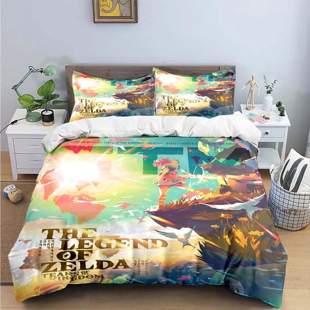 Exquisite Game Z-Zelda Printed Bedding Sets Exquisite Set Duvet Cover Bed Comforter Set Bedding Set Luxury Gift Home Textiles
