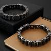 Retro Stainless Steel Motorcycle Chain Men Bracelet 13MM Wide Rock And Roll Men's Bracelets On Hand Male Jewelry Mannen Armband