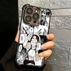 A-Attack On T-Titan Anime Weiche Handyhülle Für iPhone 15 16 17 Air 14 Pro Max 16E Plus 13 12 Mini Galvanisiert Anti-Fall Fundas