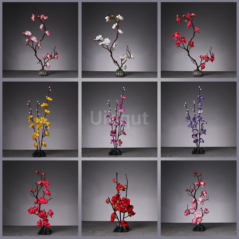 Japanese style plastic simulation flower Blossom Peach Blossom Ornament Sushi sashimi ornament Decorative artificial flowers-A