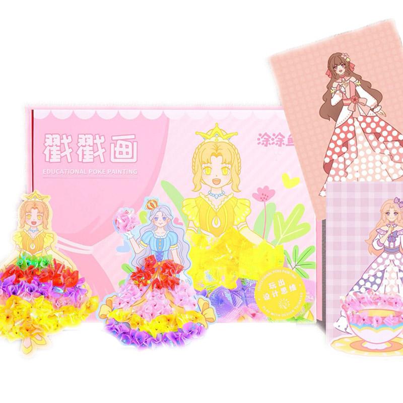 Puzzle Pittorico Adesivo Fatto a Mano Fai da Te Cartone Animato Giocattolo da Disegno Sostitutivo Giocattoli Educativi Creativi Per Bambini Bambine