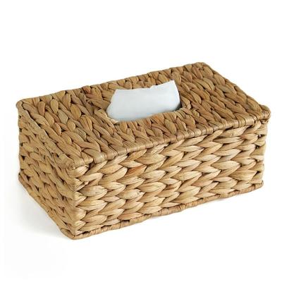 Straw Woven Tissue Box Cover Natural Household Tissue Holder Environmental Protection Decorative Tissue Box