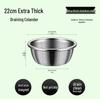 ZISIZ Food Grade Stainless Steel Draining Basin